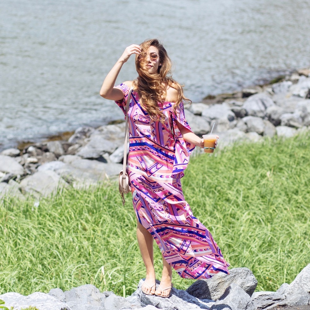 ALICE & TRIXIE “Chantal” Silk Maxi Dress